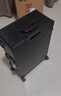 RIGHT HAND LUGGAGE 一九開側(cè)開全金屬鋁鎂合金拉桿箱行李箱男女帶液壓桿密碼旅行箱 黑色卡扣 24英寸 -約59*40*21 曬單實(shí)拍圖