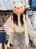 FSHE韓系穿搭白色波點防曬衣女夏季設(shè)計感開叉襯衣松弛慵懶外套上衣 白色襯衫 L 曬單實拍圖