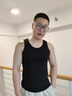 莫代爾純棉大碼背心男士打底全棉運動(dòng)健身背心吊帶工字馬甲男款內穿汗衫 灰色+白色+黑色  3件 XL 【120-140斤】 曬單實(shí)拍圖