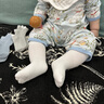 南律春季無(wú)骨嬰兒襪子新生兒襪可愛(ài)寶寶中筒襪嬰幼兒襪兒童襪子1-3歲 小熊款 3雙 6-12月 (S) 曬單實(shí)拍圖
