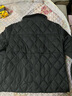 雅鹿菱形格輕薄羽絨服女2025秋冬新款時(shí)尚小香風(fēng)翻領(lǐng)拼接寬松外套 黑色 L (165) 【推薦105-115斤】 曬單實(shí)拍圖