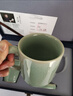 典躍汝窯辦公杯高檔辦公室茶水分離泡茶杯陶瓷水杯大師手工老板杯送禮 秘色辦公杯-龍韻杯（禮盒裝） 曬單實(shí)拍圖