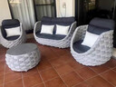 美好明天戶(hù)外桌椅戶(hù)外藤編沙發(fā)藤椅家具露臺茶幾組合設計師庭院陽(yáng)臺室外防 1+1+2+圓茶幾 曬單實(shí)拍圖