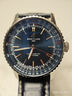 百年靈（BREITLING）【新品】航空計時(shí)自動(dòng)機械腕表藍色41瑞士手表 藍色-鱷魚(yú)皮-折疊扣 曬單實(shí)拍圖