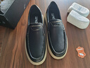 零度Zero男鞋2025新款透氣柔軟羊皮日常百搭套腳縫線(xiàn)加固休閑皮鞋 黑色 40 曬單實(shí)拍圖