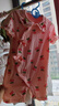 溜溜果女寶寶衣服夏季薄款夏裝短袖嬰兒衣服洋氣可愛新生兒連體衣外出服 短袖 淑女櫻桃 80cm 曬單實(shí)拍圖