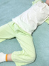 才氣貝勒夏季兒童短袖家居服套裝男童女童韓版薄款睡衣中大童外穿T恤套裝 抹茶綠 140 （建議身高130-140cm） 曬單實拍圖