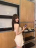 萬(wàn)欣兒純欲風(fēng)性感抹胸連衣裙套裝女2025春季新款辣妹掐腰顯瘦包臀短裙子 開(kāi)衫+抹胸連衣裙 M 建議90-100斤 曬單實(shí)拍圖