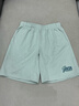 安踏 | 男快干棉五分褲短褲秋季新款透氣運動(dòng)速干情侶中褲 朦月青 -4 M (男170) 曬單實(shí)拍圖