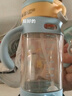 ANDYBABY吸管奶瓶一歲以上3-6歲寶寶ppsu2喝奶喝水直飲杯吸管杯兒童學飲杯 【咬吸款】藍色 330ml 送吸嘴*2+直管+背帶 曬單實拍圖