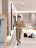 俞兆林（YUZHAOLIN）新款中年媽媽夏裝冰絲棉麻兩件套中老年女短袖T恤洋氣套裝母親節(jié) 橘紅色 5XL （推薦150-165斤) 曬單實拍圖