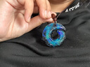 QMXD時來好運感溫變色項鏈男士可隨體溫變化琉璃項鏈吊墜男女款吊墜飾 變色時來運轉(zhuǎn)+祥云繩 曬單實拍圖