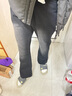 棉致休閑褲男士寬松直筒褲西裝闊腿長(zhǎng)褲子男裝 黑色 XL 曬單實(shí)拍圖
