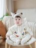 G. DUCKKIDS新生嬰兒衣服開春外出服男寶寶春裝針織連體衣嬰幼兒毛衣嬰童哈衣 寶寶單層爬服 66cm (建議5-14斤) 曬單實拍圖