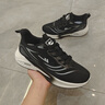 回力跑步鞋男鞋春夏運動(dòng)休閑鞋新款飛織透氣男士一腳蹬鞋子 黑色 42 曬單實(shí)拍圖