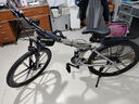 鳳凰（Phoenix）可折疊山地車(chē)自行車(chē)成人男女新款式學(xué)生12到18歲變速越野軟尾單車(chē) 折疊雙避震【密封全軸承】鋼架/十刀輪肖灰 26寸-27速【身高158-188cm】 曬單實(shí)拍圖
