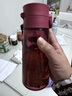 ZSRtritan高顏值運(yùn)動(dòng)水杯女士新款耐高溫塑料杯夏天便攜手提防摔杯子 石榴紅(帶茶隔)進(jìn)口Tritan 470ml 曬單實(shí)拍圖