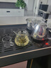 禾艾蘇（heisou）耐熱玻璃茶壺加厚茶水分離簡約過濾花茶壺高顏值沏茶壺圍爐煮茶壺 瓜棱雨潤壺-570ML+4個(gè)茶杯 曬單實(shí)拍圖