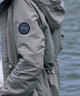 加拿大鵝（Canada Goose）Lundell 女士黑標風衣夾克戶外休閑風衣大鵝外套 2438WB 1664 灰綠色 L 曬單實拍圖