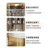 松品（SONGPIN）墻角玻璃酒柜柜拐角柜三角形客廳餐廳轉(zhuǎn)角柜不銹鋼展示柜弧形角柜 鈦金配亮白（50*50*2.05cm) 曬單實拍圖