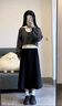 歐迪惠（Oudihui）法式連衣裙女裝2025年秋季新款衣服搭配一整套學(xué)院風(fēng)減齡裙子套裝 黑色三件套 S 曬單實(shí)拍圖