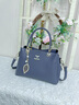 viney新款牛皮手提包包女包單肩斜挎包品牌生日禮物送女友老婆 【藍色】高檔實(shí)用腋下包 輕奢時(shí)尚百搭通勤托特包 曬單實(shí)拍圖