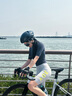 VALORE MONTON公路自行車AOE騎行服春夏季雙箭頭坐墊新月背帶短褲新女款多巴胺 新月淺灰女款背帶短褲 S 曬單實(shí)拍圖
