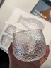 WINEWINGS日式手作玻璃溫酒器套裝家用白酒分酒器錘紋清酒冰酒壺日本酒杯子酒具 描金款/溫酒套裝【一壺4杯一缸】不含托盤 曬單實(shí)拍圖