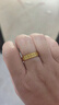 中國(guó)黃金（CHINA GOLD）黃金戒指女銅錢戒指古法足金錢幣戒指財(cái)源滾滾送老婆女友生日禮物 圈號(hào)15 約1.2g 曬單實(shí)拍圖