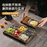 青蘋(píng)果 水果盤(pán)客廳家用2026新款茶點(diǎn)零食干果點(diǎn)心小吃碟ktv果盤(pán)分格實(shí)木 錘紋碗4只【配蓋子】+竹木托盤(pán) 曬單實(shí)拍圖