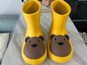 幸?，旣悾–heerful Mario）寶寶雨靴兒童雨鞋防水?huà)雰河變耗型泻⑴⑴顑乳L(cháng)16cm 曬單實(shí)拍圖