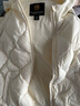 E·LAND KIDS衣戀男女童羽絨服冬季新品拉鏈連帽90%鴨絨 Ivory象牙白/39 160 cm 曬單實(shí)拍圖