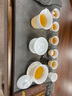 冰種玉瓷茶具整套高檔和田玉純手工羊脂玉瓷蓋碗茶壺茶杯茶洗送禮 12入蓋碗 曬單實(shí)拍圖