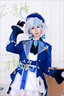 語(yǔ)森憶原神cos服楓丹水神芙卡洛斯cosplay服裝芙寧娜c服暗紋全套現貨 水神服裝（暗紋面料送帽子） S 曬單實(shí)拍圖