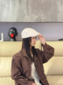 劉潮布日系提花復(fù)古前進(jìn)帽女2025新款鴨舌帽薄款時尚反戴貝雷帽子畫家帽 米白色 可調(diào)節(jié)(54-60cm) 曬單實拍圖