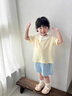班喜迪女童短袖t恤夏季2025新款兒童洋氣半袖夏裝寶寶上衣小童裝打底衫 黃色 100 曬單實(shí)拍圖