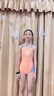 阿瑞娜兒童泳衣女無袖連體三角交叉肩帶游泳衣專業(yè)訓(xùn)練抗氯速干游泳裝備 JSF2503WJ-ORG/桔色 160 建議高155-165cm重40-50kg 曬單實(shí)拍圖