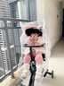 朵精靈嬰兒車(chē)擋風(fēng)罩推車(chē)通用防風(fēng)防雨罩小寶寶遛娃神器雨衣兒童車(chē)遮雨棚 溜娃車(chē)雨罩-護目款白色 曬單實(shí)拍圖