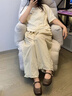 ZHR單鞋女搭扣輕便通勤女鞋淺口優(yōu)雅約會(huì )瑪麗珍鞋女 BL503 棕色  37  曬單實(shí)拍圖