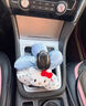 君吻萌hellokitty汽車(chē)擋把套裝飾DIY組合手動(dòng)自動(dòng)擋裝飾保護車(chē)擺件 Kitty藍色條紋碎花拼接 曬單實(shí)拍圖