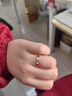 六福珠寶 黃金戒指光面魚(yú)鱗足金實(shí)心新年禮物女 計價(jià) 14號-約2.33克 曬單實(shí)拍圖
