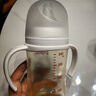 優(yōu)愛心用于貝奶瓶寬口徑奶瓶奶嘴轉換器變吸管杯學飲杯配件 5件套白色  3代奶瓶適合 曬單實拍圖