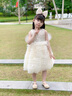 G.DUCKKIDS小黃鴨童裝公主裙女童裙子夏季兒童連衣裙女孩禮服夏款亮片蛋糕裙 銀色 120 尺碼5~6歲【110-120cm】cm 曬單實(shí)拍圖