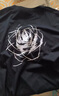 趣米樂(lè )美式純棉重磅玫瑰短袖t恤男女夏季寬松ins國潮高街痞帥衣服體恤衫 黑色 XL 曬單實(shí)拍圖