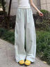 棉致美式直筒工裝休閑褲子女夏季2025新款寬松休閑小個(gè)子高腰闊腿運動(dòng) 595淺灰【常規高品質(zhì)23.5】 L 110-125斤 曬單實(shí)拍圖