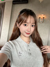 Teenie Weenie小熊針織T恤女裝毛衣夏季時髦通勤短袖POLO衫薄 灰色 S 曬單實拍圖