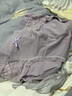 貓人（MiiOW）女士內(nèi)褲女抗菌內(nèi)檔性感蕾絲內(nèi)褲女無痕純欲風(fēng)運(yùn)動低腰三角褲衩女 奶白+綠色+紫色 3條 L 90-110斤 曬單實拍圖