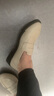 Pansy盼喜日本樂福鞋女一腳蹬通勤鞋舒適輕便休閑鞋118 乳白色 38  曬單實拍圖