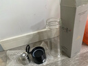 風(fēng)之草一鍵開蓋磁吸茶倉雙層玻璃杯茶杯生日男士水杯茶水分離杯泡茶杯 泡茶杯【普通彩盒裝】黑色500ml 【一鍵開蓋-磁吸茶倉-帶提繩】 曬單實拍圖
