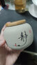 茶葉罐陶瓷密封罐家用普洱特價茶罐醒茶罐儲茶罐便攜旅行茶具 粗陶竹蓋茶罐-舍得 曬單實拍圖